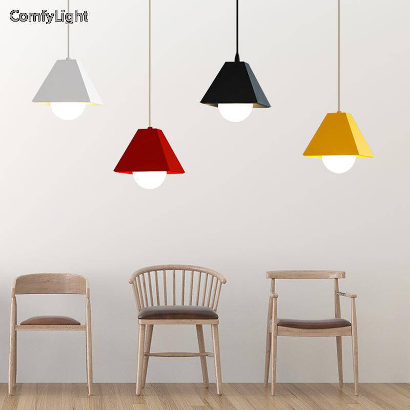 Suspension LED triangulaire de couleur - vue 3 sur 11