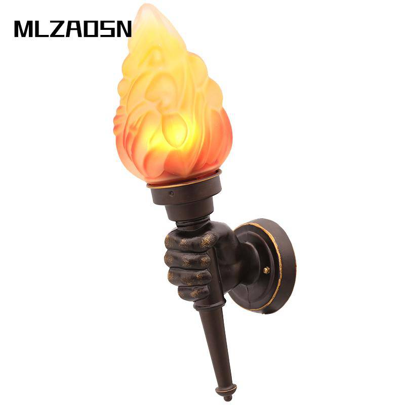 Applique extérieur LED torche dans une main - vue 2 sur 4