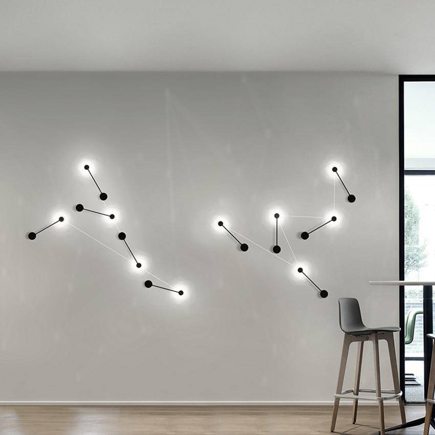 Applique murale design à LED petites barres illuminée - vue 4 sur 5