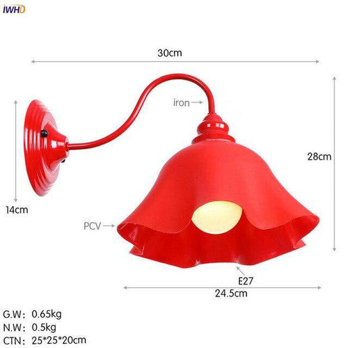 Applique murale LED rouge Wandlamp - vue 6 sur 6