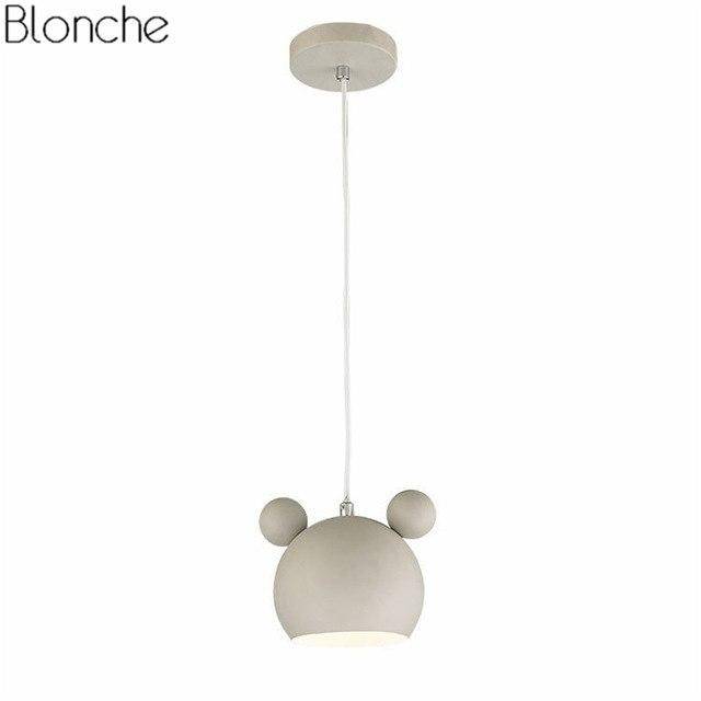 Suspension design à LED en forme de Mickey Mouse coloré - vue 11 sur 11
