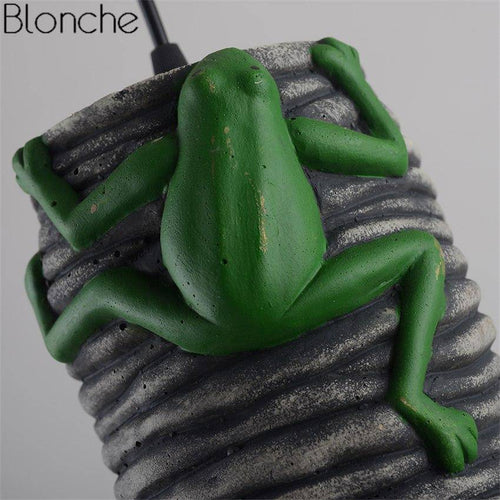Suspension LED en ciment avec grenouille Frog - vue 8 sur 7