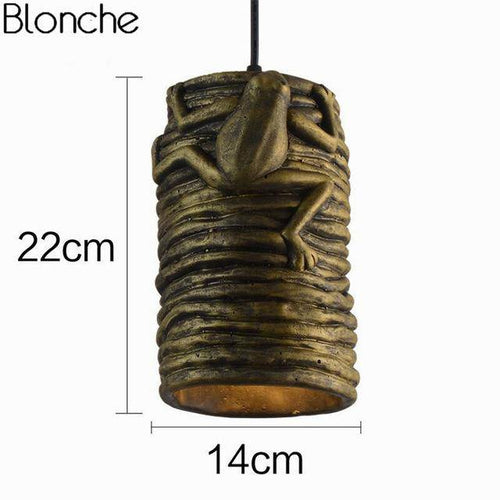 Suspension LED en ciment avec grenouille Frog - vue 5 sur 7