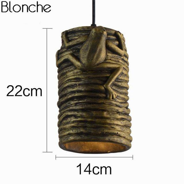 Suspension LED en ciment avec grenouille Frog - vue 4 sur 7