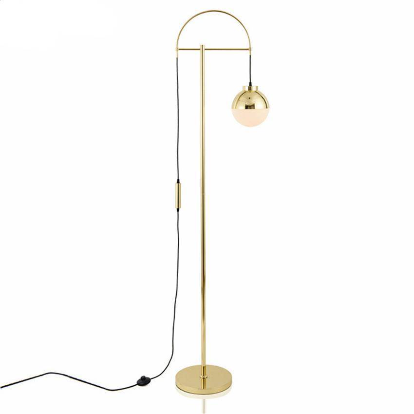 Lampadaire design LED doré moderne Iron - vue 4 sur 5