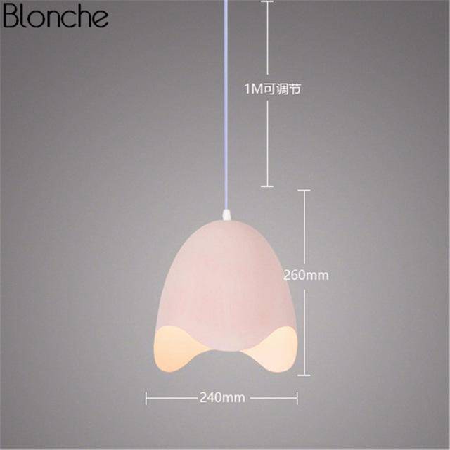 Suspension design LED oeuf ouvert Macaron - vue 4 sur 9