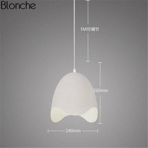 Suspension design LED oeuf ouvert Macaron - vue 9 sur 9