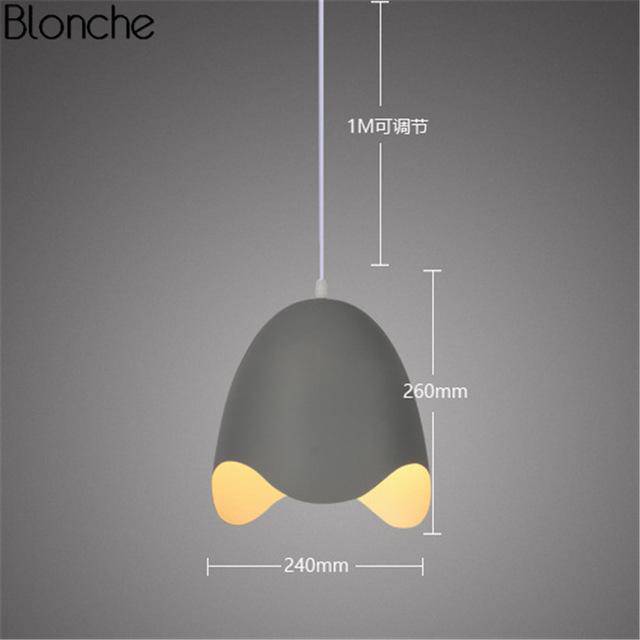 Suspension design LED oeuf ouvert Macaron - vue 6 sur 9