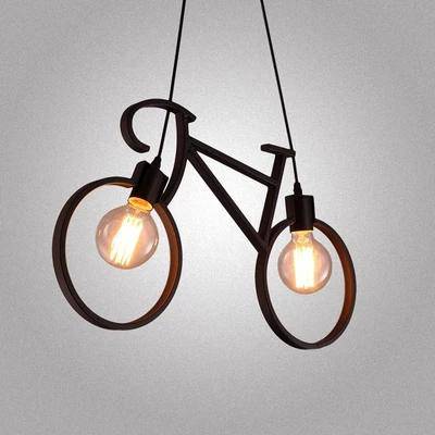 Suspension LED en forme de vélo - vue 3 sur 2