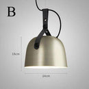 Suspension design LED avec abat-jour en métal arrondi Loft