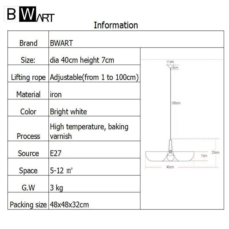 Suspension LED design arrondie Country Bwart - vue 6 sur 6