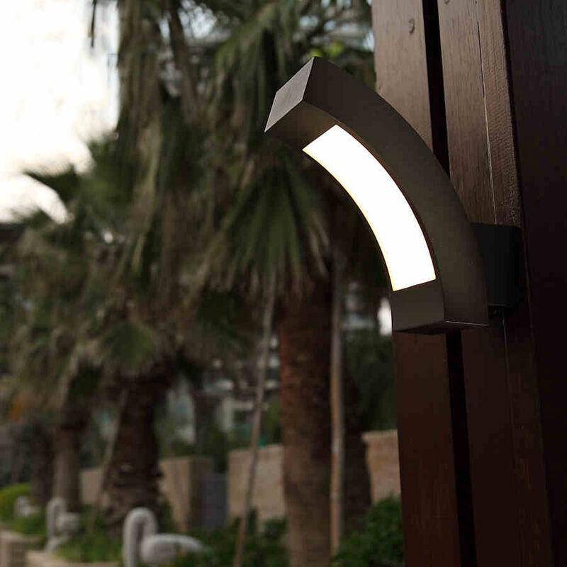 Applique murale LED extérieure waterproof arrondie - vue 2 sur 6