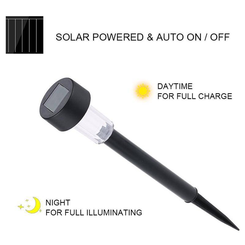 Lampadaire extérieur solaire à LED petite taille (lot de 10)