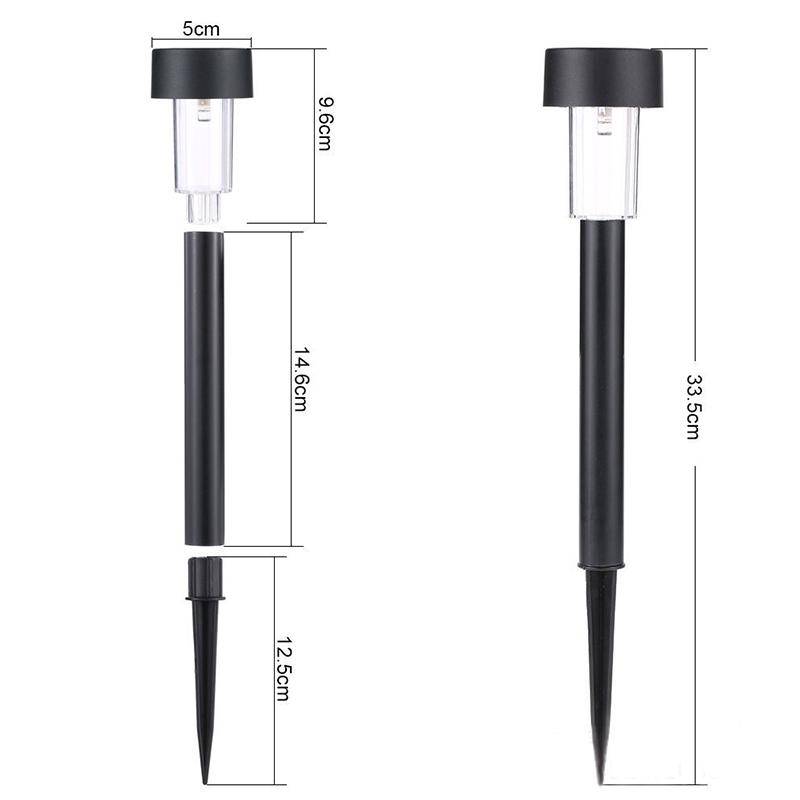 Lampadaire extérieur solaire à LED petite taille (lot de 10)