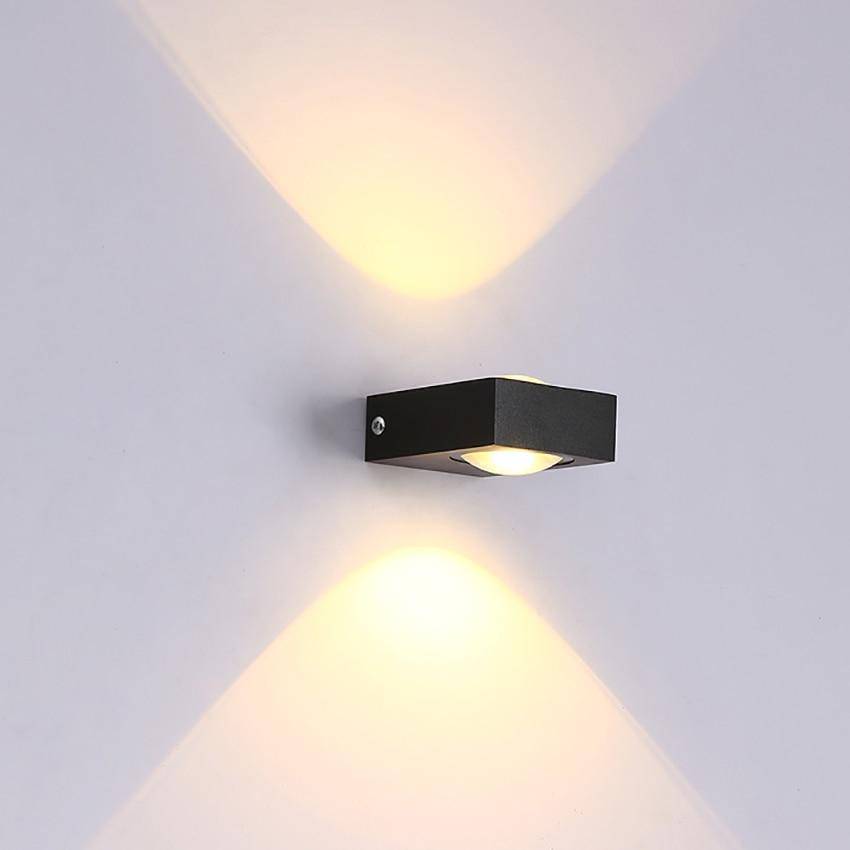 Applique murale à LED carrée avec lampe des deux côtés - vue 4 sur 4