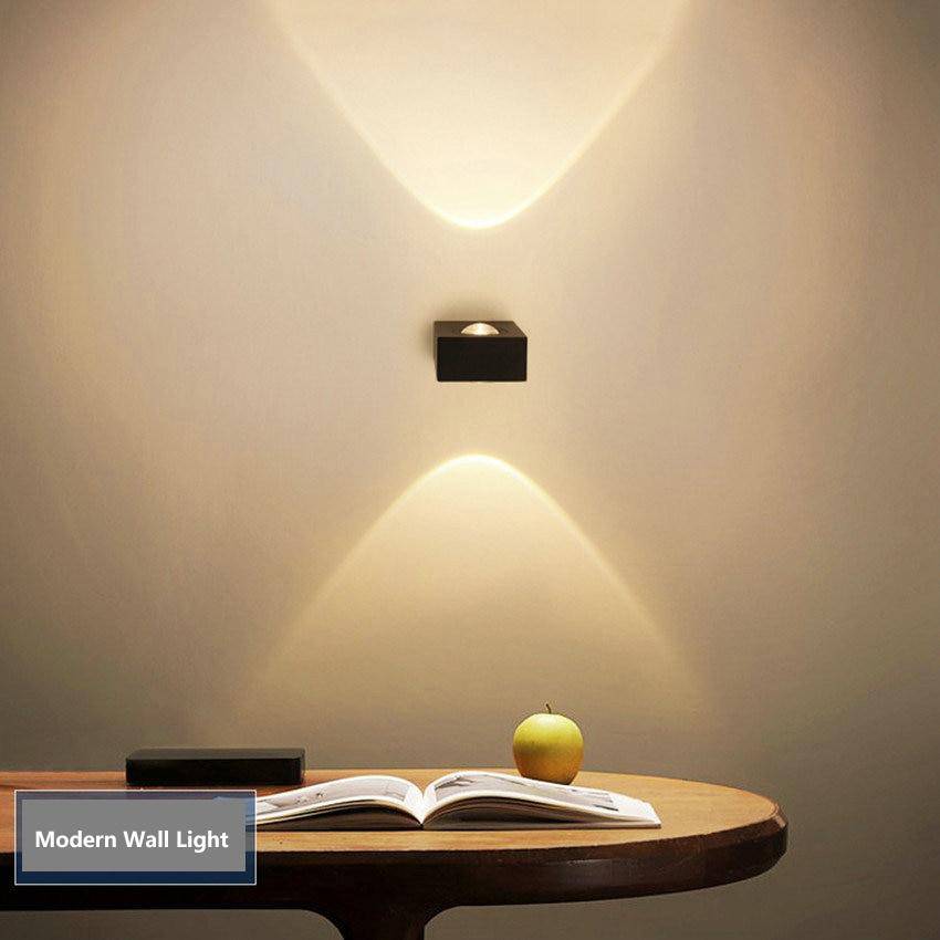 Applique murale à LED carrée avec lampe des deux côtés - vue 5 sur 4