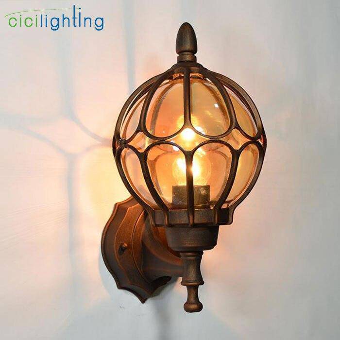Applique rustique et antique en cage European - vue 3 sur 8