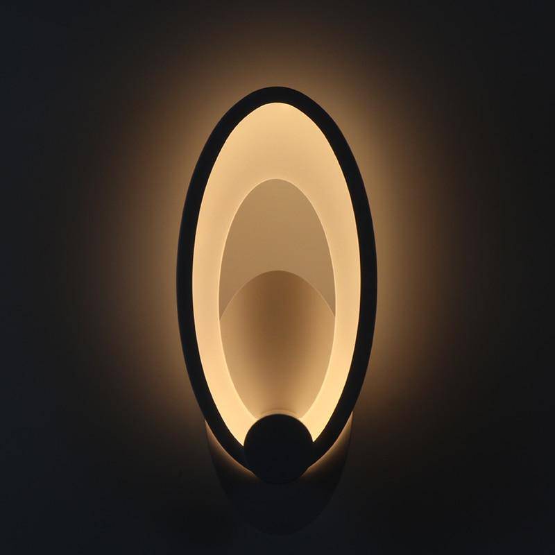 Applique murale LED en forme ovale Room