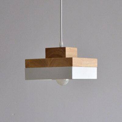 Suspension LED en bois (carré ou rond)
