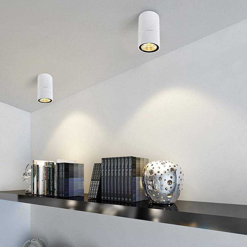 Spot moderne à LED cylindre en aluminium Mindlight