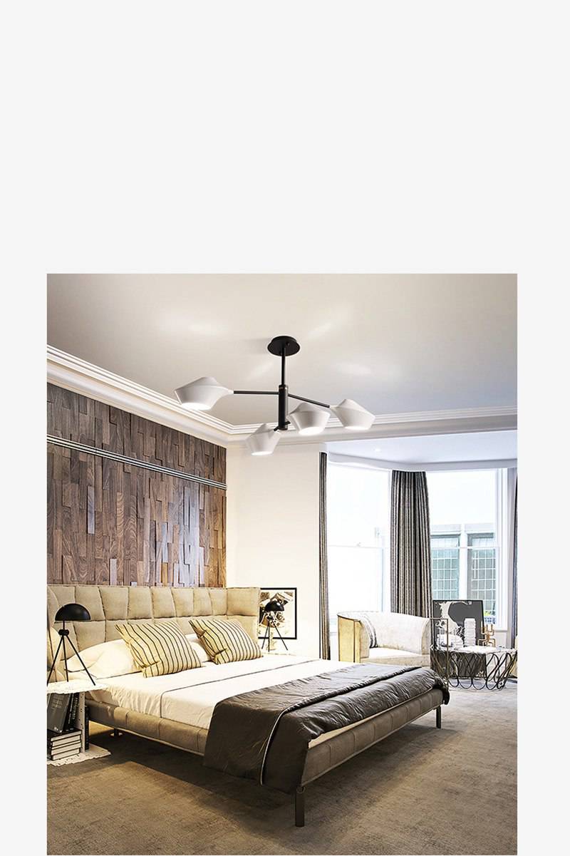 Lustre design branches et lampes Creative - vue 17 sur 26
