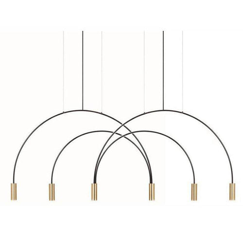 Lustre design branches fines en forme de U - vue 3 sur 6