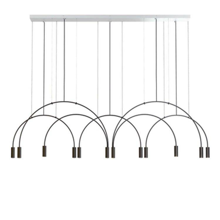 Lustre design branches fines en forme de U - vue 5 sur 6