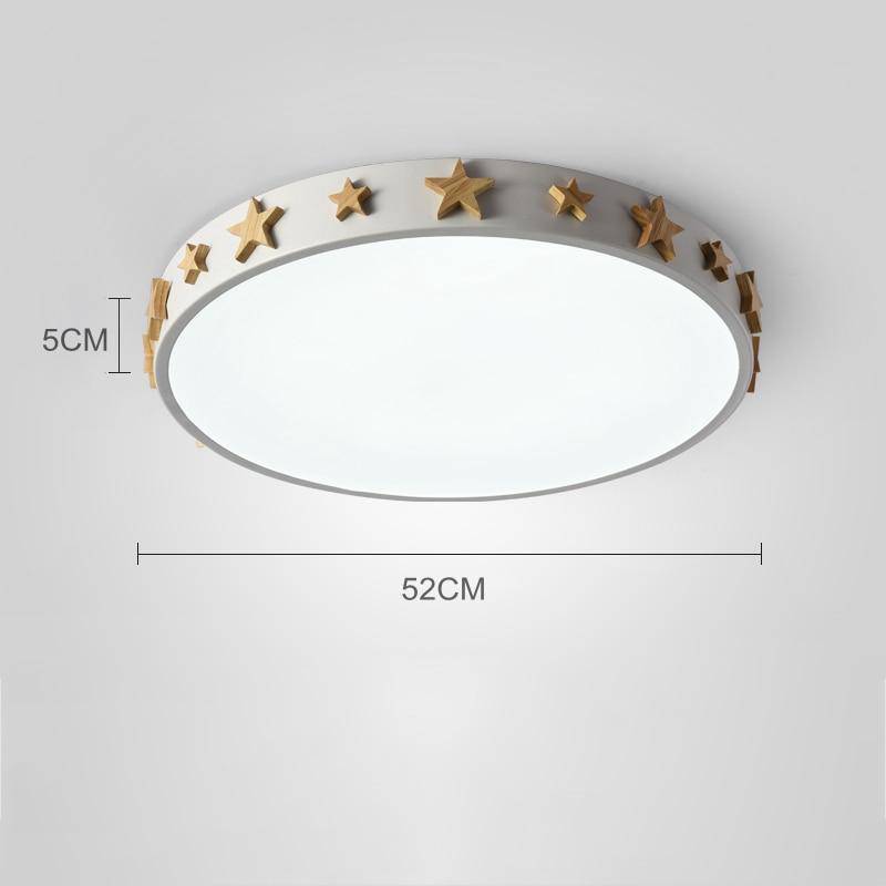 Plafonnier LED de couleurs avec étoiles dorées