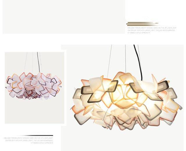 Suspension design de couleur en acrylique Clizia - vue 6 sur 9
