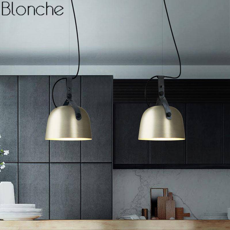 Suspension LED en métal style industriel Belt - vue 5 sur 11