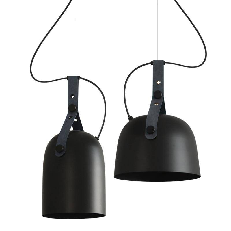 Suspension LED en métal style industriel Belt - vue 3 sur 11
