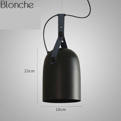Suspension LED en métal style industriel Belt - vue 9 sur 11