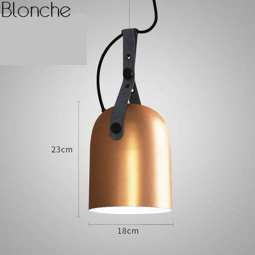 Suspension LED en métal style industriel Belt - vue 12 sur 11