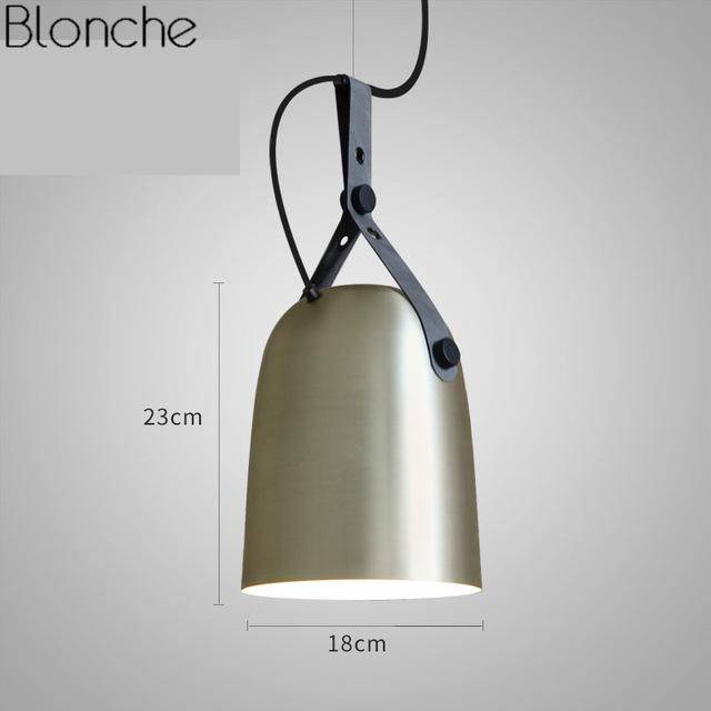 Suspension LED en métal style industriel Belt - vue 6 sur 11