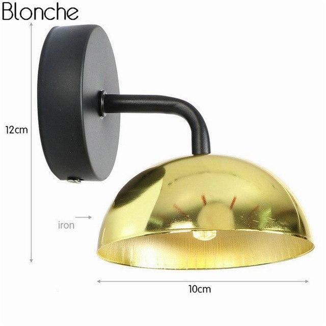 Applique LED avec abat-jour en metal