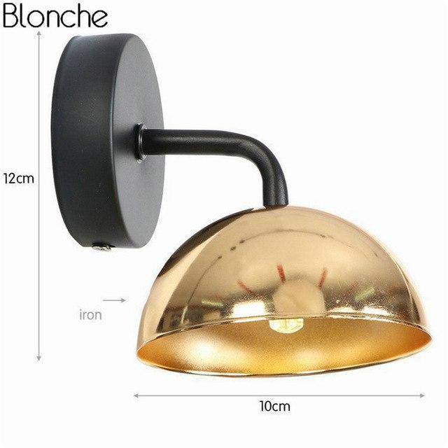 Applique LED avec abat-jour en metal