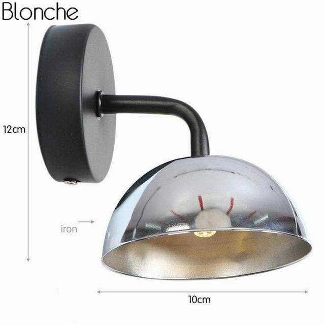 Applique LED avec abat-jour en metal