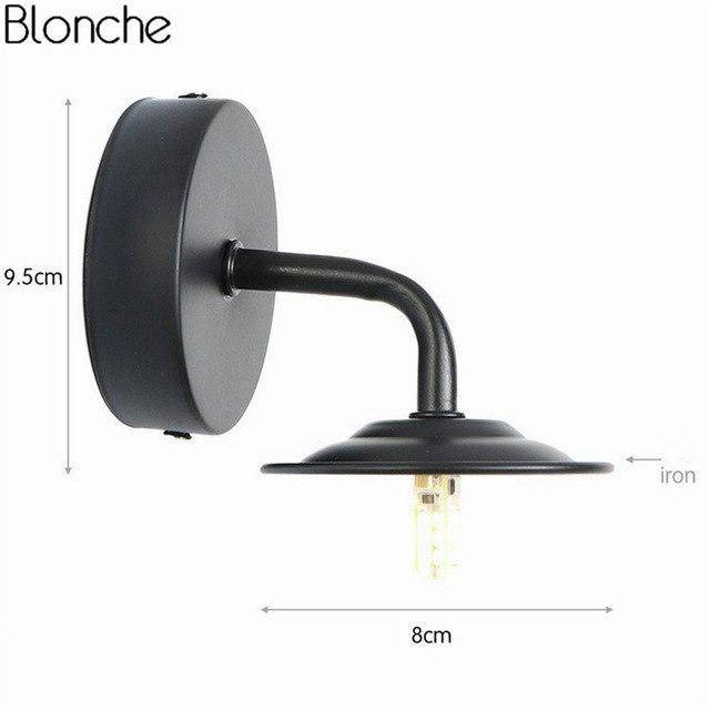 Applique LED avec abat-jour en metal