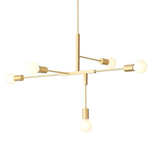 Lustre design bras doré Creative - vue 3 sur 4