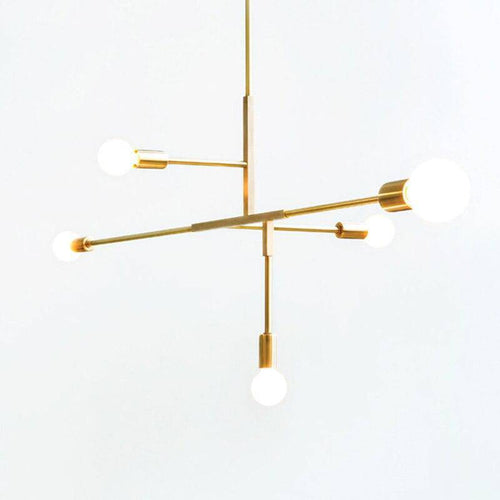 Lustre design bras doré Creative - vue 4 sur 4