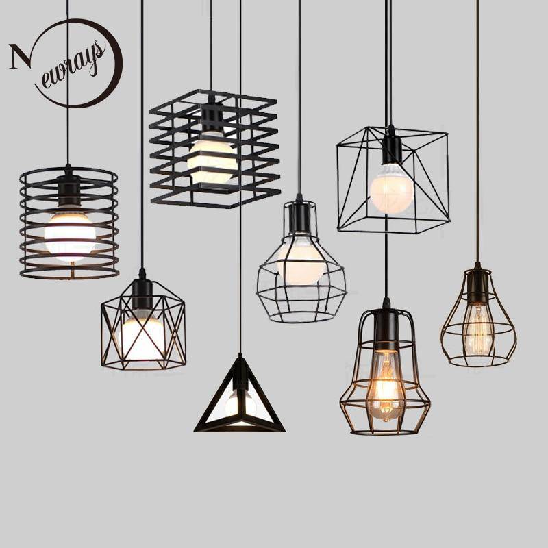 Suspension LED cage de différentes formes Industrial