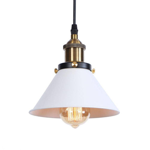 Suspension design à LED avec abat-jour en métal coloré Loft Industriel - vue 5 sur 14