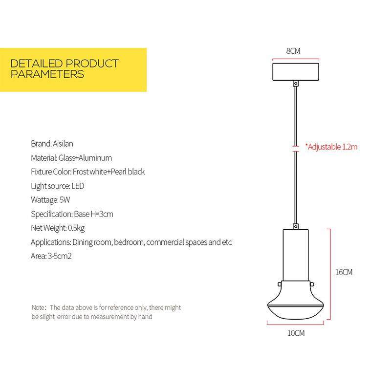 Suspension design élégante à LED Artistic - vue 7 sur 7