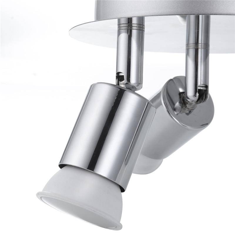 Plafonnier à 3 spots LED chromé moderne - vue 5 sur 10