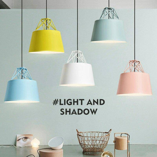 Suspension design à LED avec abat-jour en métal coloré Morning - vue 3 sur 8
