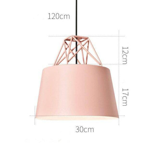 Suspension design à LED avec abat-jour en métal coloré Morning - vue 6 sur 8