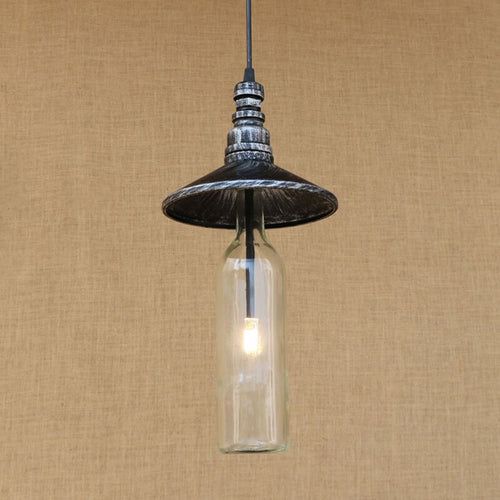 Suspension industrielle LED style bouteille en verre Sanmarino - vue 5 sur 5