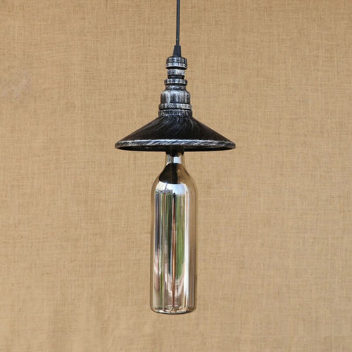 Suspension industrielle LED style bouteille en verre Sanmarino - vue 4 sur 5