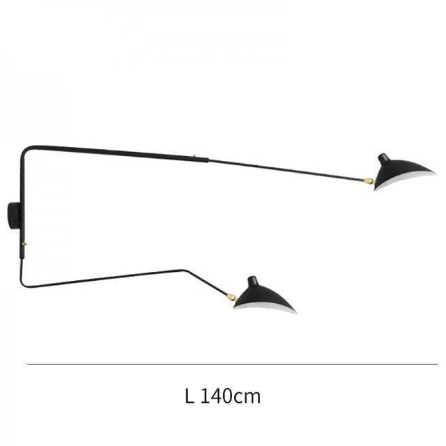 Applique murale design LED dirigeable style retro Swing