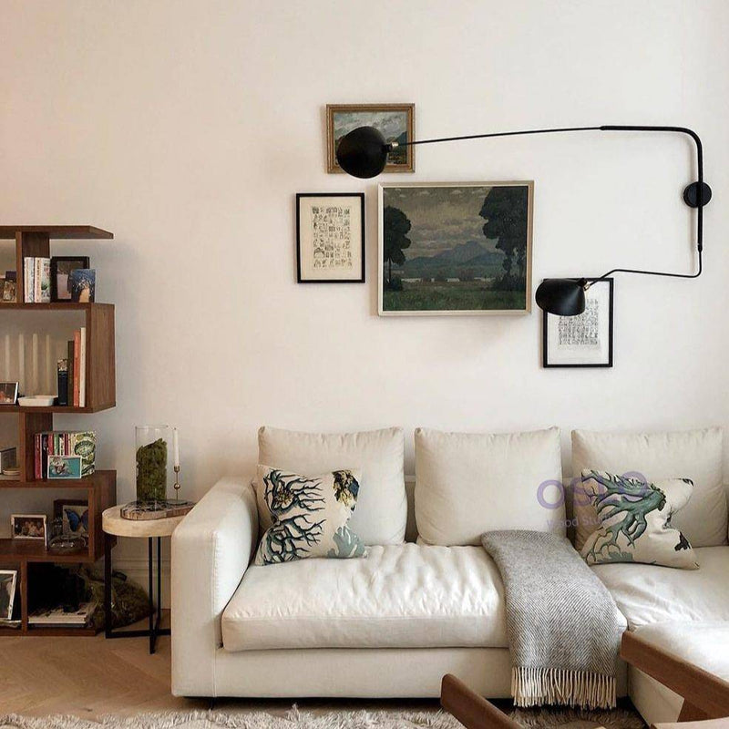 Applique murale design LED dirigeable style retro Swing